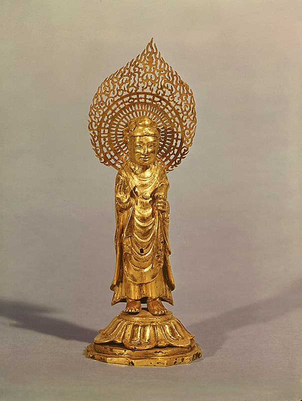 경주 구황동 금제여래입상 사진
