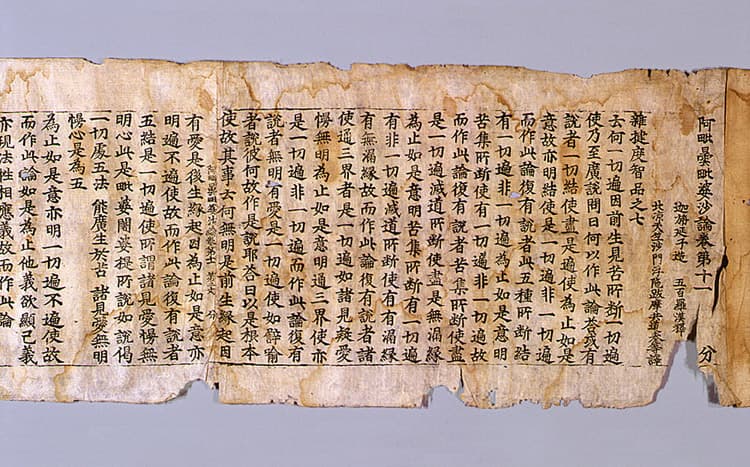 초조본 아비담비바사론 권11, 17 사진