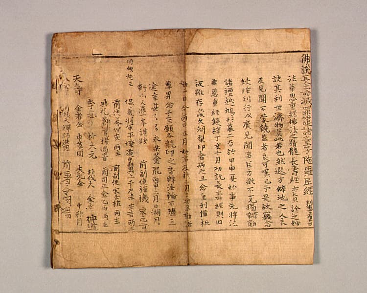 불설장수멸죄호제동자다라니경 사진
