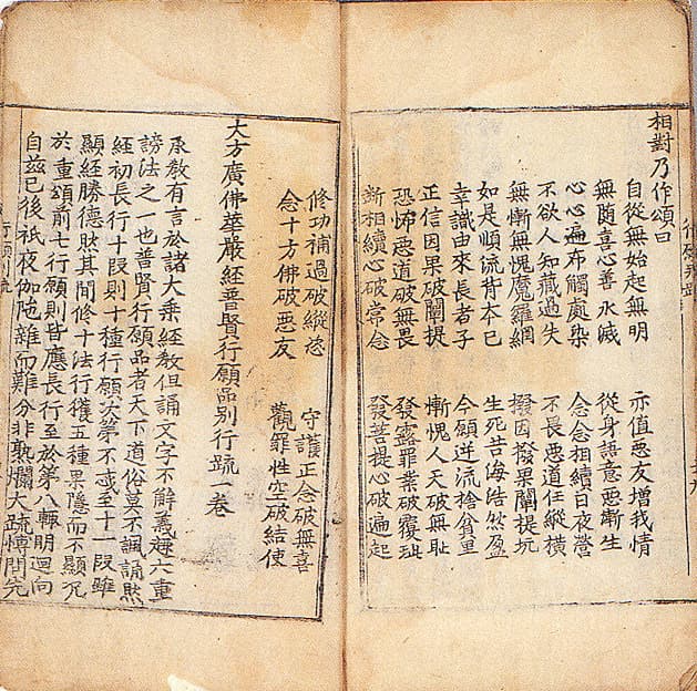 대방광불화엄경보현행원품별행소 사진