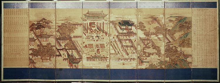 헌종가례진하도 병풍(1982) 사진