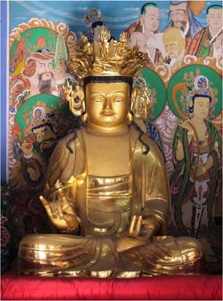 대구 보성선원 목조석가여래삼존좌상 및 복장유물 사진