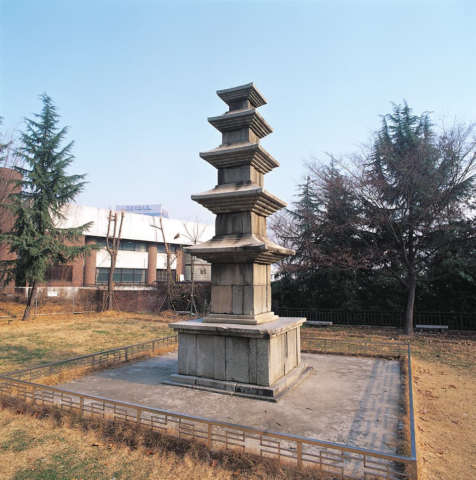 (전)광주 성거사지 오층석탑 사진