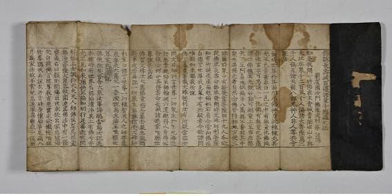 공주 동학사 목조석가여래삼불좌상 복장전적 사진