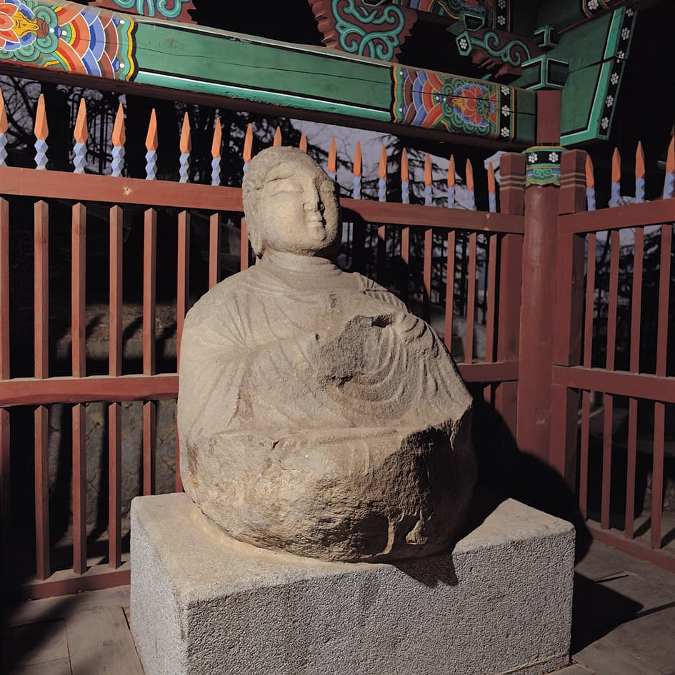 상주 복용동 석조여래좌상 사진
