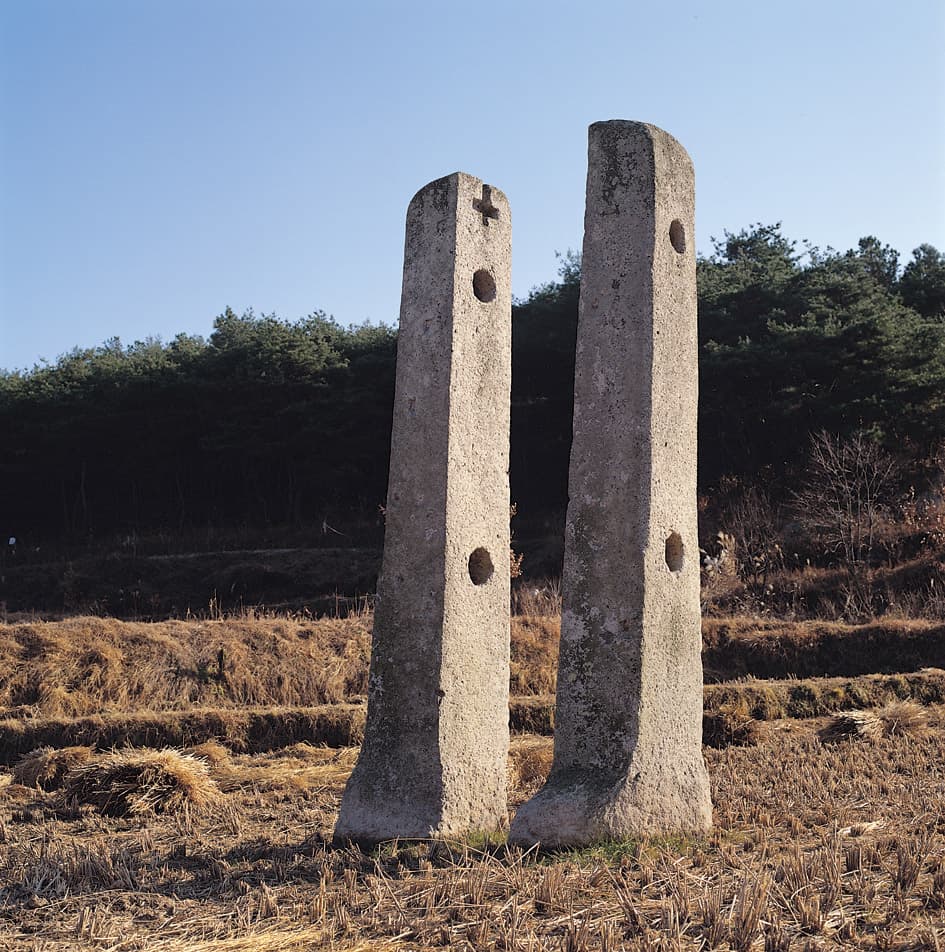 경주 남간사지 당간지주 사진