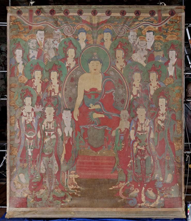 경주 불국사 영산회상도 및 사천왕 벽화 사진