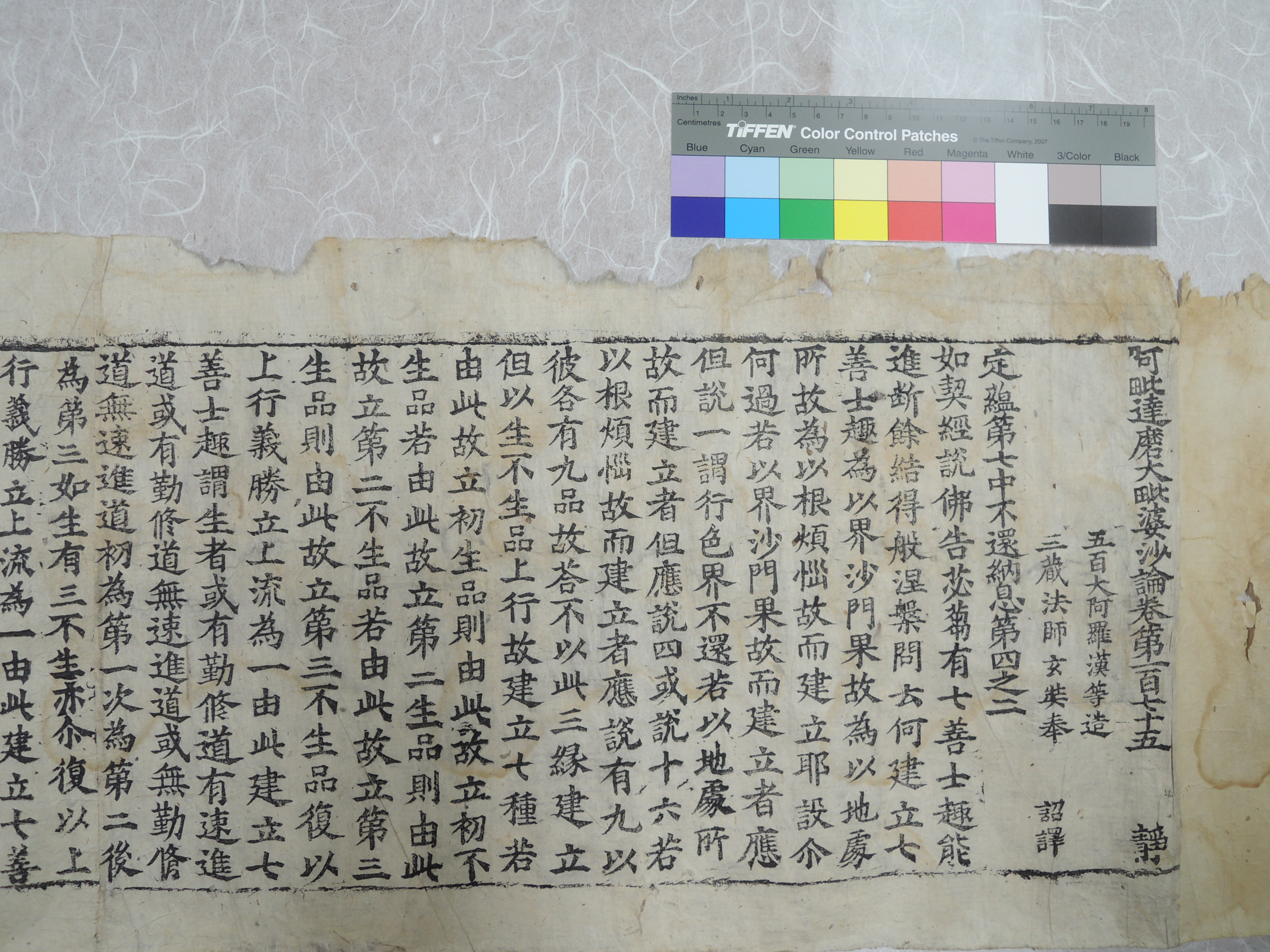 초조본 아비달마대비바사론 권175 사진