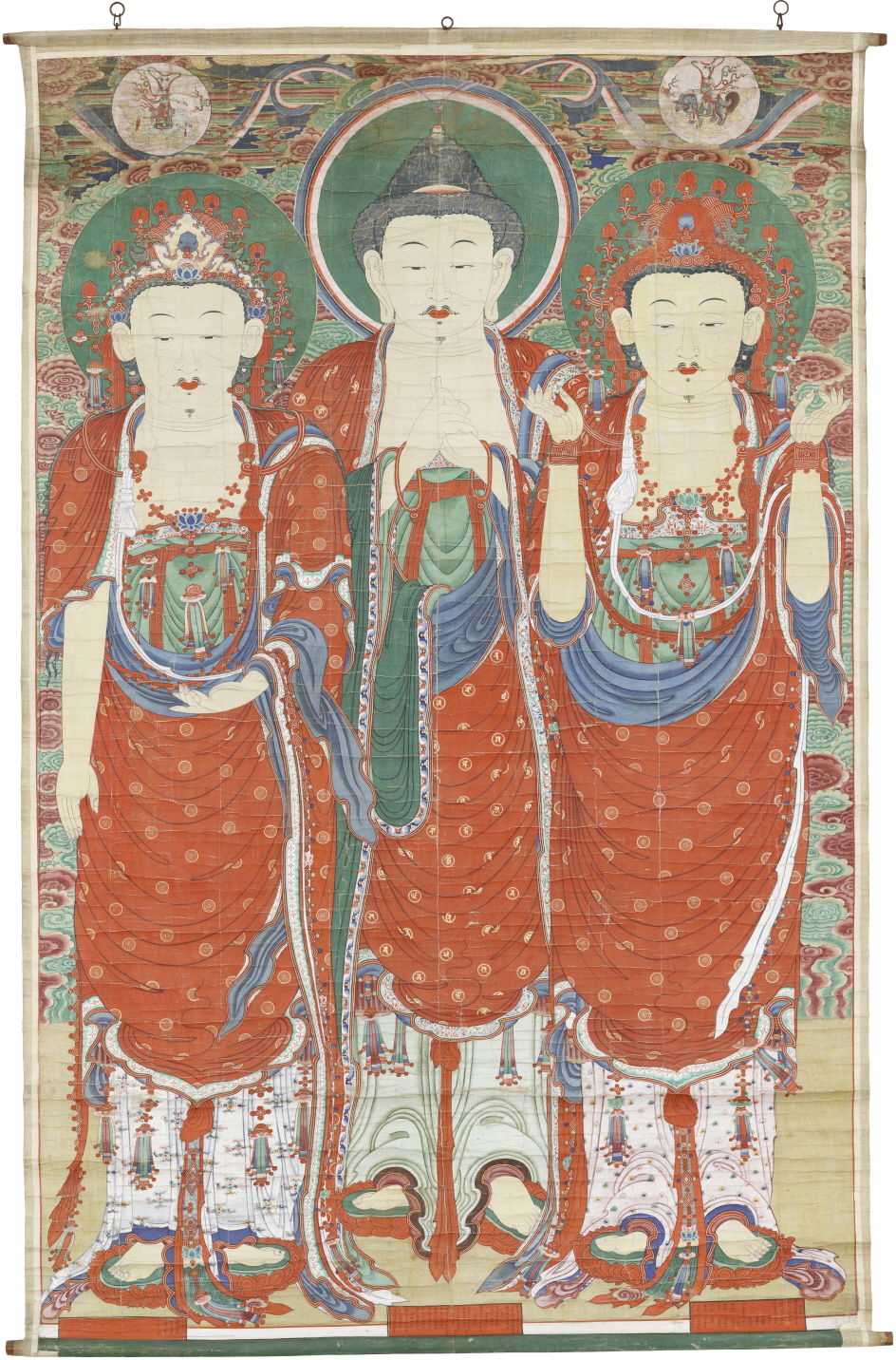 서울 청룡사 비로자나불 삼신괘불도 사진