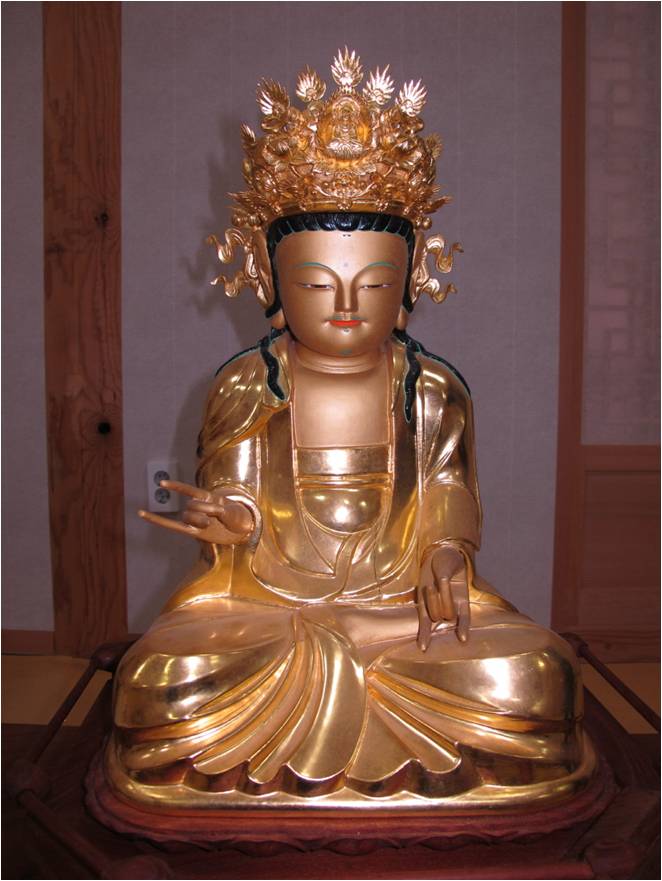 김제 청룡사 목조관음보살좌상 사진